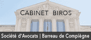 Logo du Cabinet Biros : Avocats spécialistes affaires juridiques.